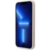 Guess PU 4G Metal Logo dėklas skirtas Apple iPhone 14 rožinės spalvos
