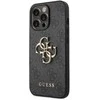 Apple iPhone 14 Pro Guess dėklas 4G Big Metal Logo pilkos spalvos