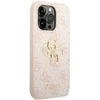 Apple iPhone 14 Pro Guess dėklas 4G Big Metal Logo rožinės spalvos