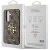 Guess PU 4G Metal Logo dėklas skirtas Samsung Galaxy S24 rudos spalvos