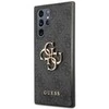 Guess GUHCS22L4GMGGR S908 S22 Ultra pilkas kietas dėklas 4G Big Metal Logo