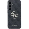 Guess PU 4G Metal Logo dėklas Samsung Galaxy S26 FE telefonui, juodas