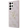 Dėklas GUESS GUHCS23L4GPPI S23 ULTRA S918 Rožinis/Rožinis HARDCASE 4G BIG METAL LOGO