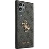 Guess PU 4G Metal Logo dėklas skirtas Samsung Galaxy S24 Ultra pilkos spalvos