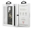Guess PU 4G Metal Logo dėklas skirtas Samsung Galaxy S24 Ultra pilkos spalvos