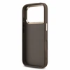 Guess PU 4G Metal Logo Strap Dėklas iPhone 18 Pro Brown