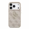 Dėklas Guess PU 4G Metal Logo Strap Case for iPhone 18 Pro Rožinė