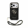 Dėklas Guess PU 4G Metal Logo Strap Case for iPhone 18 Pro Juodas