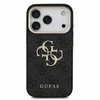 Dėklas Guess PU 4G Metal Logo Strap Case for iPhone 18 Pro Juodas