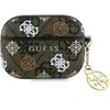 Guess PU 4G Peony Charm Apple AirPods Pro dėklas jūsų ausinėms rudos spalvos