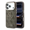 Dėklas Guess 4G & Big Resin Logo do iPhone 18 Pro Max / 17 Pro Max ruda