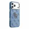 Dėklas Guess 4G & Big Resin Logo do iPhone 18 Pro Max / 17 Pro Max Šviesiai mėlynas