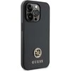 Dėklas GUESS GUHCP15LPS4DGPK IPHONE 15 PRO 6.1 "Juodas/Juodas HARDCASE STRASS METAL LOGO