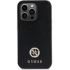 Dėklas GUESS GUHCP15LPS4DGPK IPHONE 15 PRO 6.1 "Juodas/Juodas HARDCASE STRASS METAL LOGO