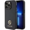 Dėklas GUESS GUHCP15LPS4DGPK IPHONE 15 PRO 6.1 "Juodas/Juodas HARDCASE STRASS METAL LOGO