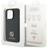 Dėklas GUESS GUHCP15LPS4DGPK IPHONE 15 PRO 6.1 "Juodas/Juodas HARDCASE STRASS METAL LOGO