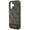Guess PU 4G Stripe Apple iPhone 16 dėklas telefonui rudos spalvos