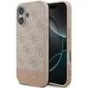 Guess PU 4G Stripe dėklas skirtas Apple iPhone 17 Rožinė