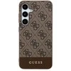 Samsung Galaxy S24 Plus Guess dėklas 4G Stripe Collection (GUHCS24MG4GLBR) rudos spalvos