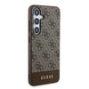 Samsung Galaxy S24 Plus Guess dėklas 4G Stripe Collection (GUHCS24MG4GLBR) rudos spalvos