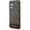 Samsung Galaxy S24 Plus Guess dėklas 4G Stripe Collection (GUHCS24MG4GLBR) rudos spalvos