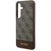 Samsung Galaxy S24 Plus Guess dėklas 4G Stripe Collection (GUHCS24MG4GLBR) rudos spalvos