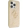 Dėklas GUESS GUHCP15XHG4SGD IPHONE 15 PRO MAX 6.7 "ZLOTY/GOLD HARDCASE GLITTER SCRIPT BIG 4G