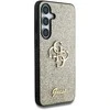 Guess Fixed Glitter Big 4G Metal Logo Samsung Galaxy S25 Plus dėklas telefonui auksos spalvos