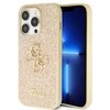 Dėklas GUESS GUHCP15XHG4SGD IPHONE 15 PRO MAX 6.7 "ZLOTY/GOLD HARDCASE GLITTER SCRIPT BIG 4G