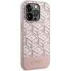 Apple iPhone 14 Pro Guess dėklas GCube Stripes MagSafe (GUHMP14LHGCFSEP) rožinės spalvos