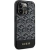 Guess GUHMP15XHGCFSEK Apple iPhone 15 Pro Max 6.7″ juodos spalvos kietas dėklas GCube Stripes MagSafe