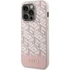 Apple iPhone 14 Pro Guess dėklas GCube Stripes MagSafe (GUHMP14LHGCFSEP) rožinės spalvos