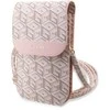 Guess krepšys telefonui GUWBHGCFSEP pink Piniginė GCube Stripe