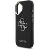 „Guess Grained Big 4G Classic“ logotipo dėklas, skirtas iPhone 17 - juodas