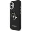 „Guess Grained Big 4G Classic“ logotipo dėklas, skirtas iPhone 17 - juodas