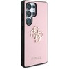 „Guess Grained Big 4G Logo Small Classic Logo“ – dėklas, skirtas „Samsung Galaxy S25 Ultra“, rausvas