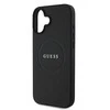 Guess GUHMP16MPGHSMMK Apple iPhone 16 Plus 6.7″ juodos spalvos kietas dėklas Grained Ring MagSafe