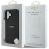 Guess GUHMP16MPGHSMMK Apple iPhone 16 Plus 6.7″ juodos spalvos kietas dėklas Grained Ring MagSafe