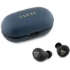 Guess ausinės Bluetooth GUTWSPGTSPSB TWS mėlynos spalvos Grained Classic Logo