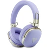 Guess PU Grained Triangle Auksinė Metal Logo ENC belaidės ausinės violetinės spalvos