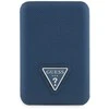 Guess PU Grained Triangle Logo MagSafe Powerbank 5000mAh mėlynos spalvos