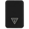 Guess PU Grained Triangle Logo MagSafe Powerbank 5000mAh juodos spalvos