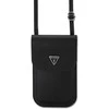 Dėklas Guess PU Grained Triangle Logo Phone Bag juodos spalvos