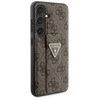 Guess GUHCS24SPGS4TDW S24 S921 dėklas telefonui rudos spalvos Grip Stand 4G Triangle Strass