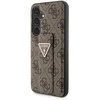 Guess GUHCS24SPGS4TDW S24 S921 dėklas telefonui rudos spalvos Grip Stand 4G Triangle Strass