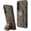 Guess GUHCS24SPGS4TDW S24 S921 dėklas telefonui rudos spalvos Grip Stand 4G Triangle Strass