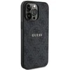 Guess PU odos 4G Colored Ring MagSafe dėklas skirtas iPhone 15 Pro Max juodos spalvos