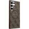 Guess GUHMS24LG4GFRW S24 Ultra S928 rudos spalvos kietas dėklas 4G Collection Leather Metal Logo MagSafe