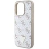 Guess 4G Triangle Metal Logo - dėklas skirtas Apple iPhone 15 Pro Baltas