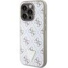Guess 4G Triangle Metal Logo - dėklas skirtas Apple iPhone 15 Pro Baltas